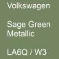 Preview: Volkswagen, Sage Green Metallic, LA6Q / W3.